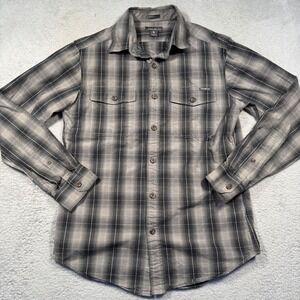 Eddie Bauer Mens Classic Fit Plaid‎ Long Sleeve Button Up Shirt Size S
